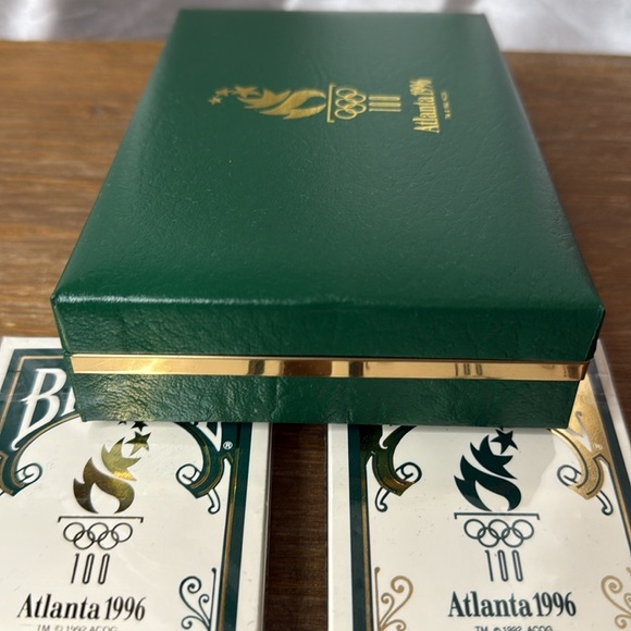 Atlanta 1996 Olympic Games Set of 2 Sealed Playing Cards with Hinged Box - Picture 8 of 15